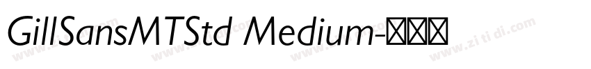 GillSansMTStd Medium字体转换